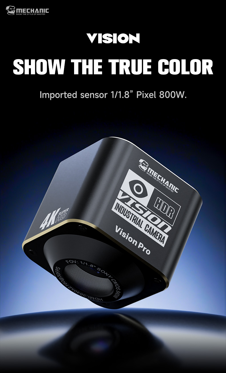 4K Microscope Camera Sony Sensor - Механик Vision Pro IMX678 Sony Сенсорная