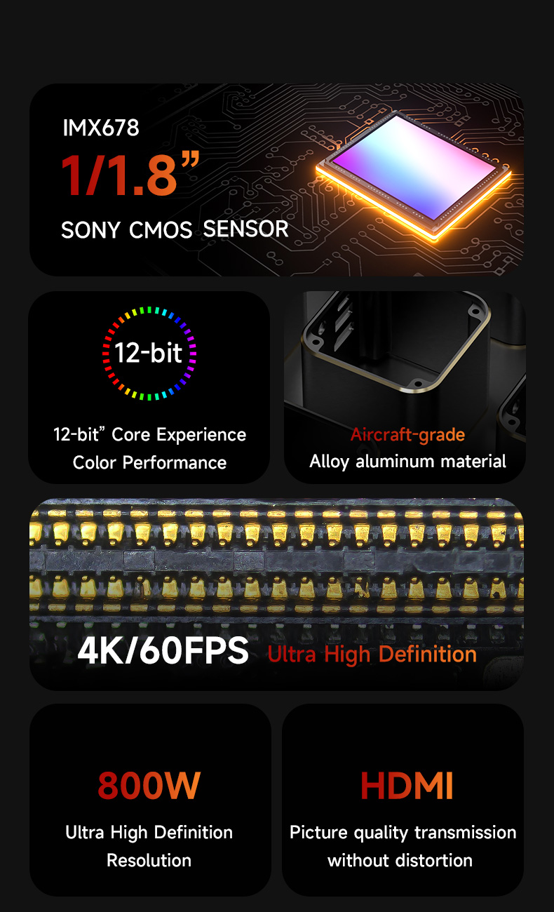Механик Vision Pro IMX678 Sony – обзор и цена 4K Microscope Camera Sony Sensor